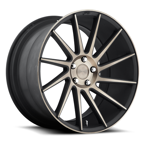 19x8.5 M114 Niche Surge Right Matte Black Machined Wheel 5x120 (35mm)