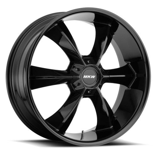 22x9 MKW M119 Gloss Black Wheel 5x115 (18mm)