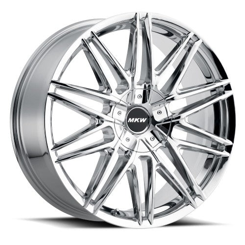 22x9 MKW M124 Chrome Wheel 5x115/5x120 (18mm)