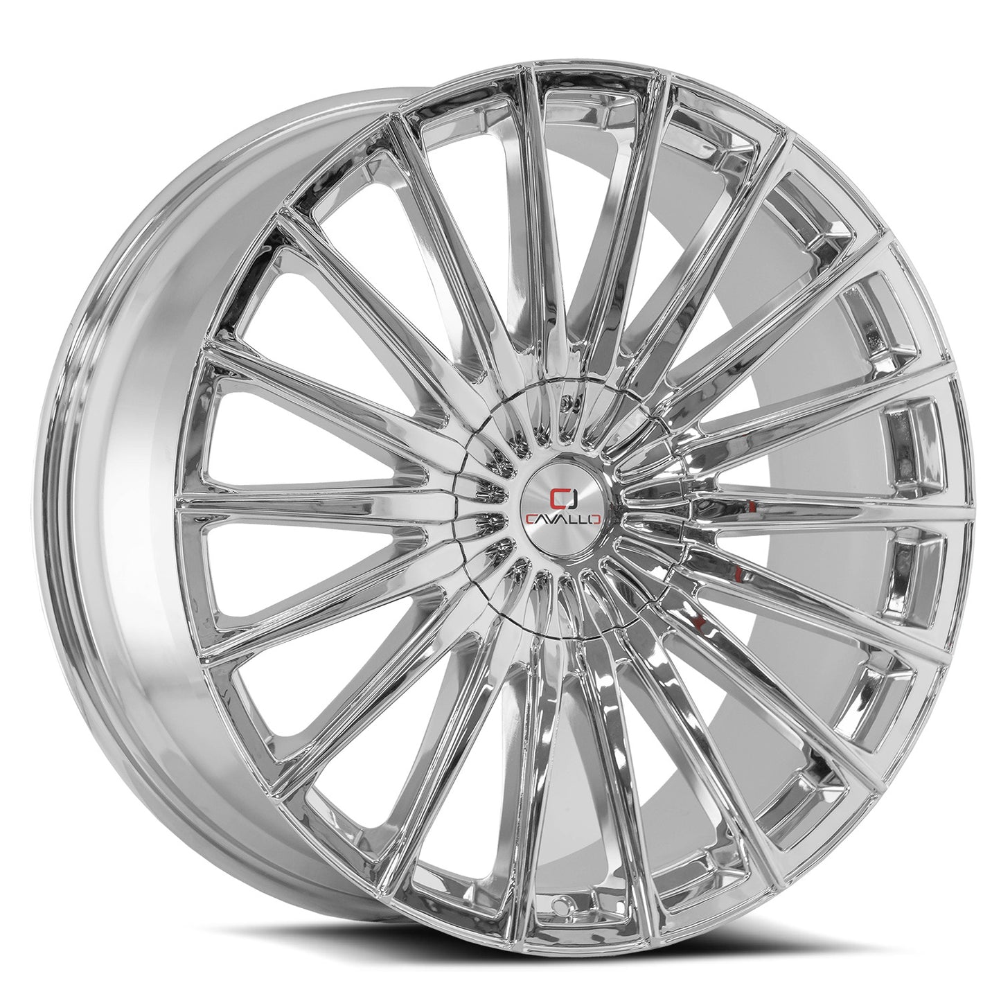 22x8.5 Cavallo CLV-34 Nano Chrome Wheel 5x112/5x4.5 (38mm)