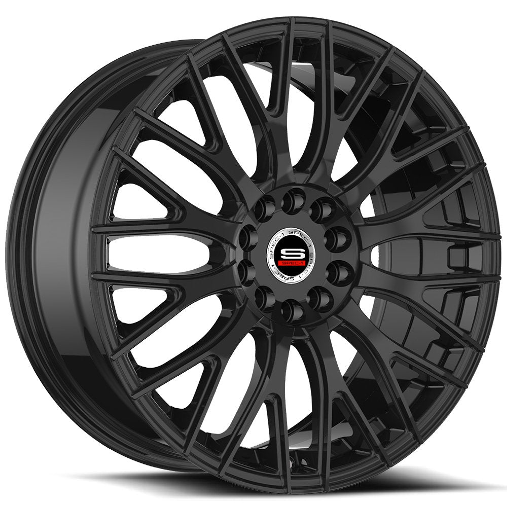 18x8 Spec-1 SP-55 Gloss Black Wheel 5x100/5x4.5 (38mm)