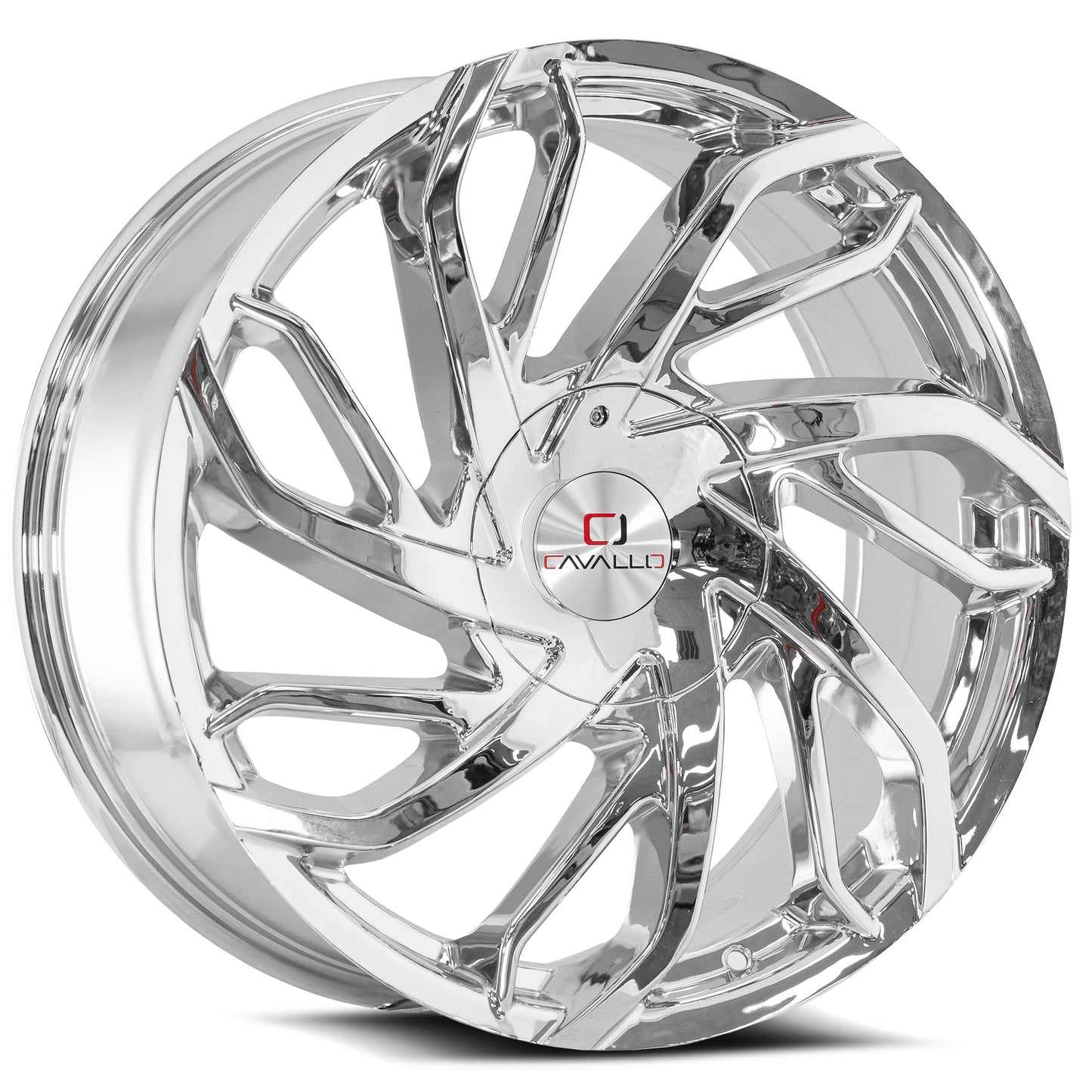 22x8.5 Cavallo CLV-29 Nano Chrome Wheel 5x4.5/5x120 (38mm)
