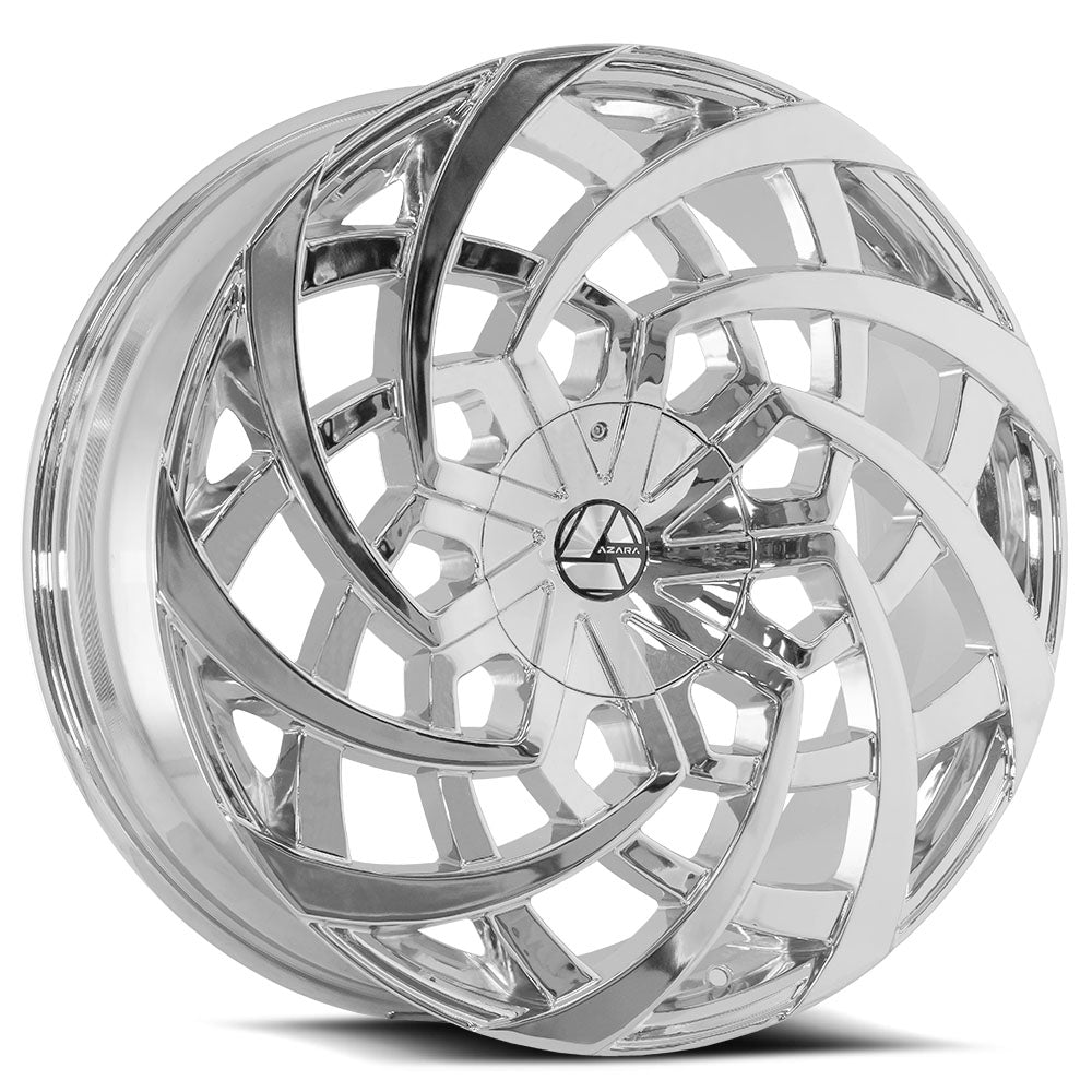 28x9.5 Azara AZA-521 Chrome Wheel Blank (15mm)