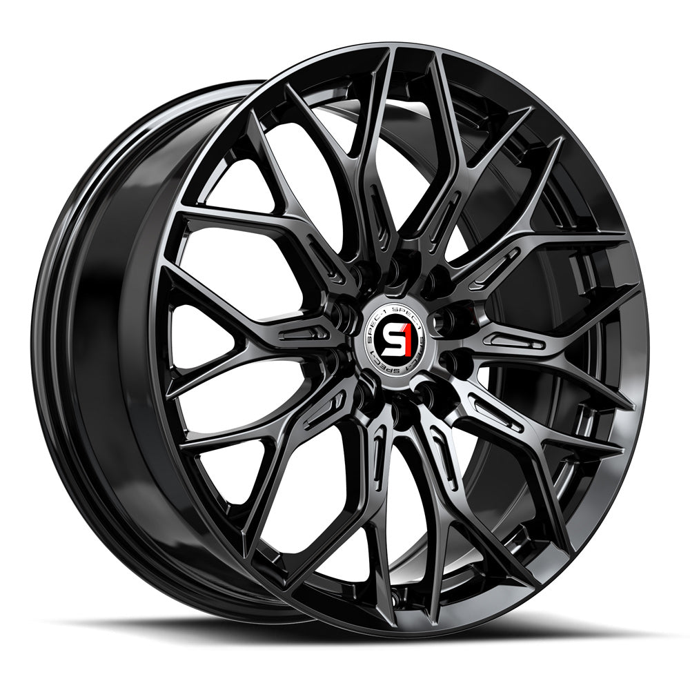 17x7.5 Spec-1 SP-57 Gloss Black Wheel 4x100/4x4.5 (42mm)