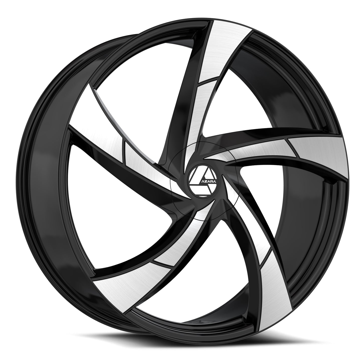 Azara AZA-524 22x9.5 5x 6x Blank +15 Cb 78.1 Gloss Black & Machined