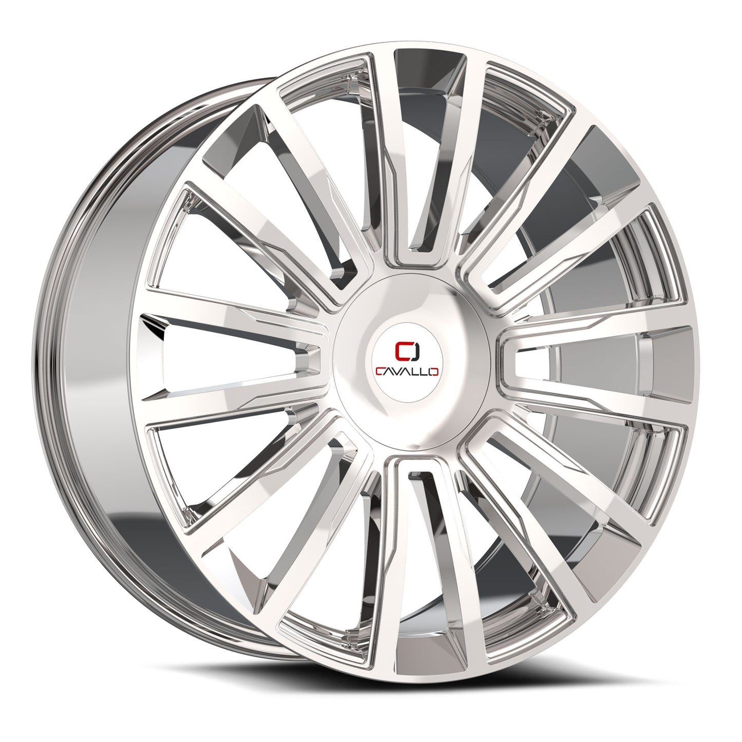26x9.5 Cavallo CLV-47 Nano Chrome Wheel 5/6 Lug Blank (18mm)