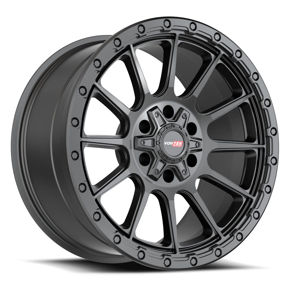 17x9 Vortek VRT-606 Matte Black Wheel 6x135/6x5.5 (-12mm)