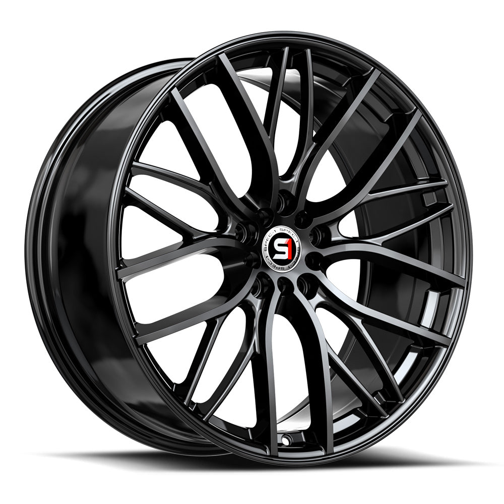 17x8 Spec-1 SP-61 Gloss Black Wheel 5x105/5x4.5 (42mm)