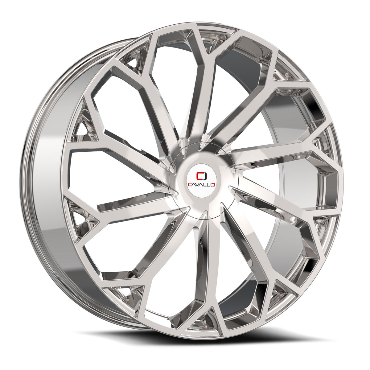 26x9.5 Cavallo CLV-51 Chrome Wheel Blank (18mm)