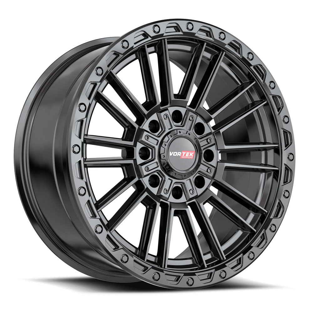 20x9.5 Vortek VRT-604 Satin Black Wheel 8x170/8x180 (-18mm)