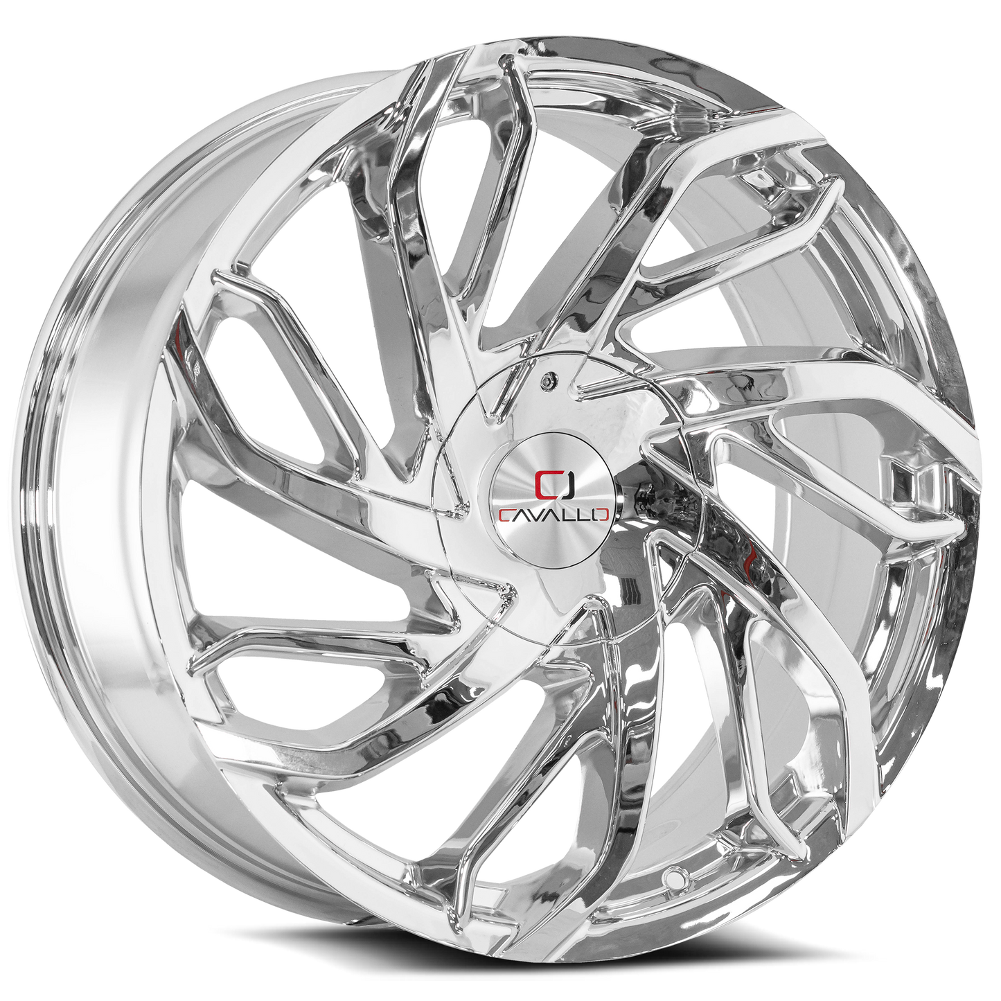 22x8.5 Cavallo CLV-29 Chrome Wheel 5x4.25/5x4.5 (38mm)