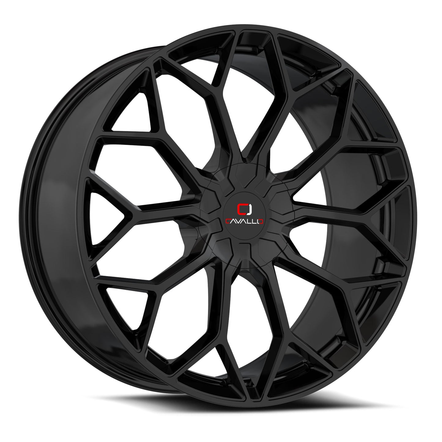 Cavallo CLV-44 18x8.0 5x108 5x114.3 +35 Cb 74.1 Gloss Black