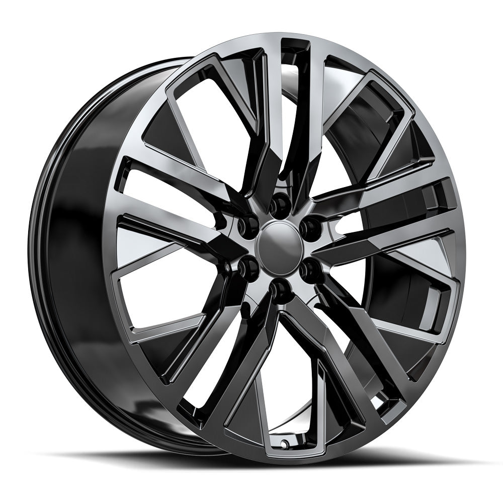 22x9 O.E. Revolution D-36 Gloss Black Wheel 6x5.5 (31mm)