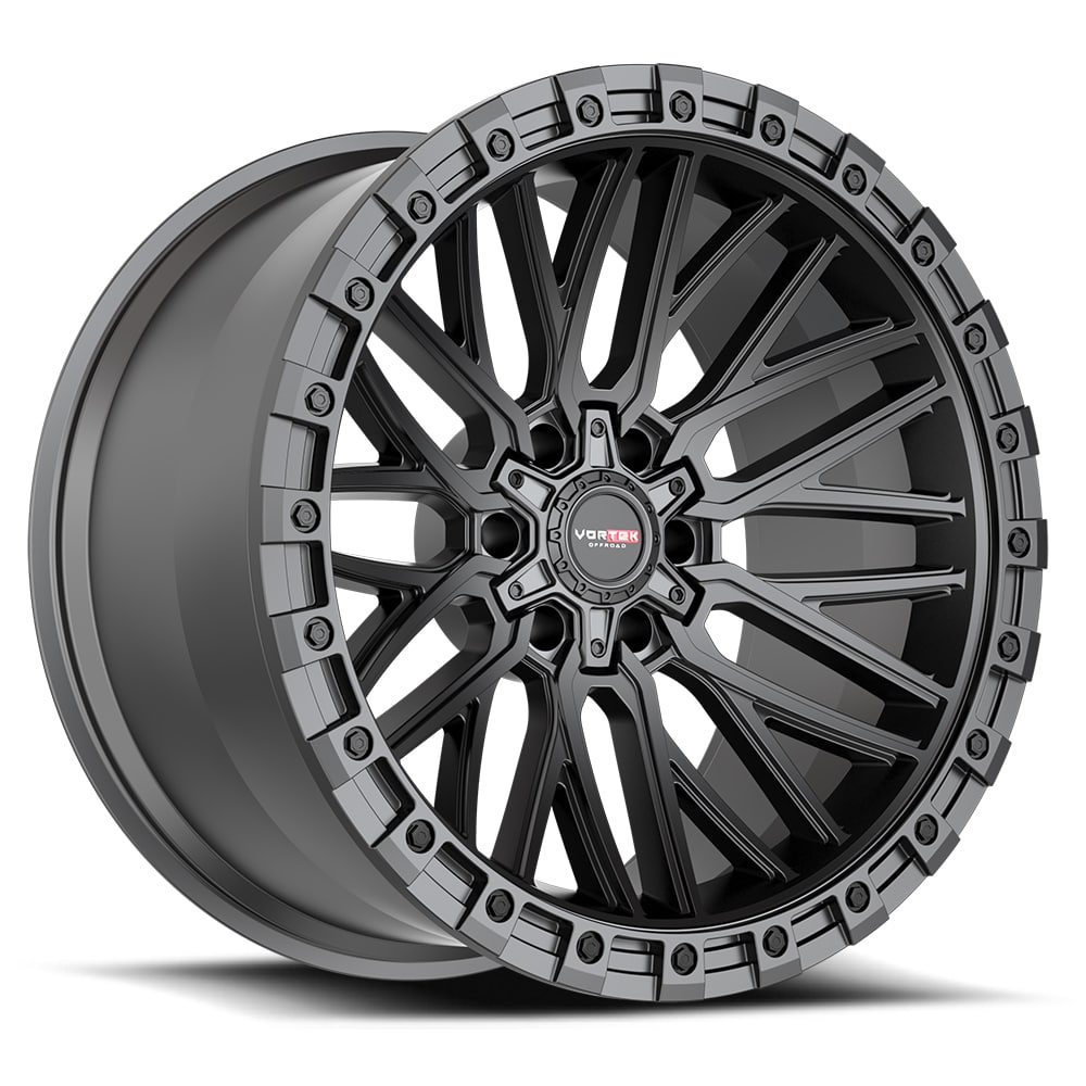 20x10 Vortek VRT-608 Matte Black Wheel 6x135/6x5.5 (-12mm)