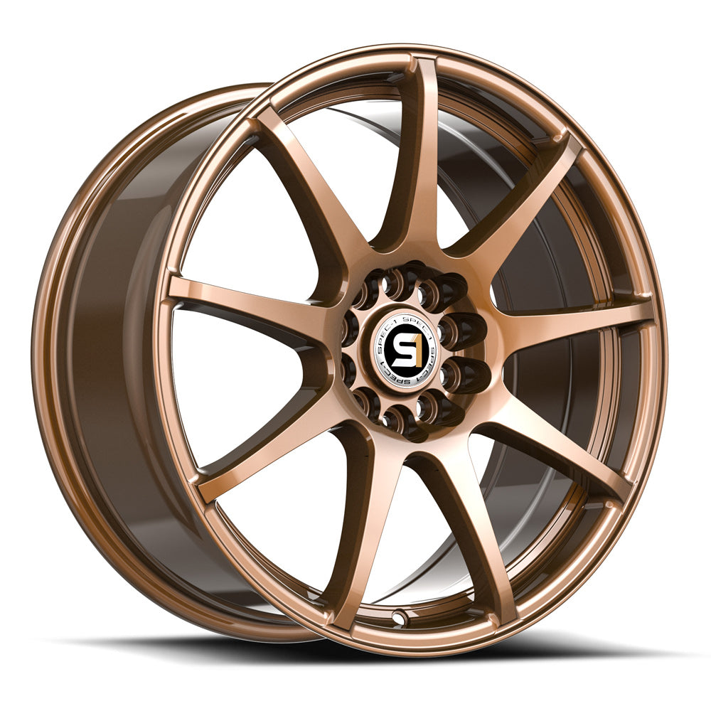 18x8 Spec-1 SP-67 Gloss Bronze Wheel 5x100/5x4.5 (38mm)