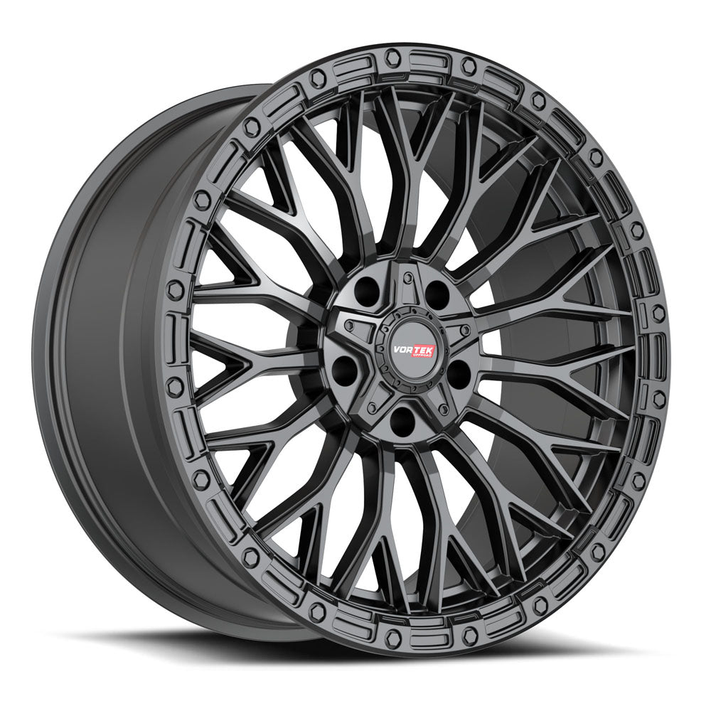 17x9 Vortek VRT-607 Matte Black Wheel 5x5/5x5.5 (0mm)