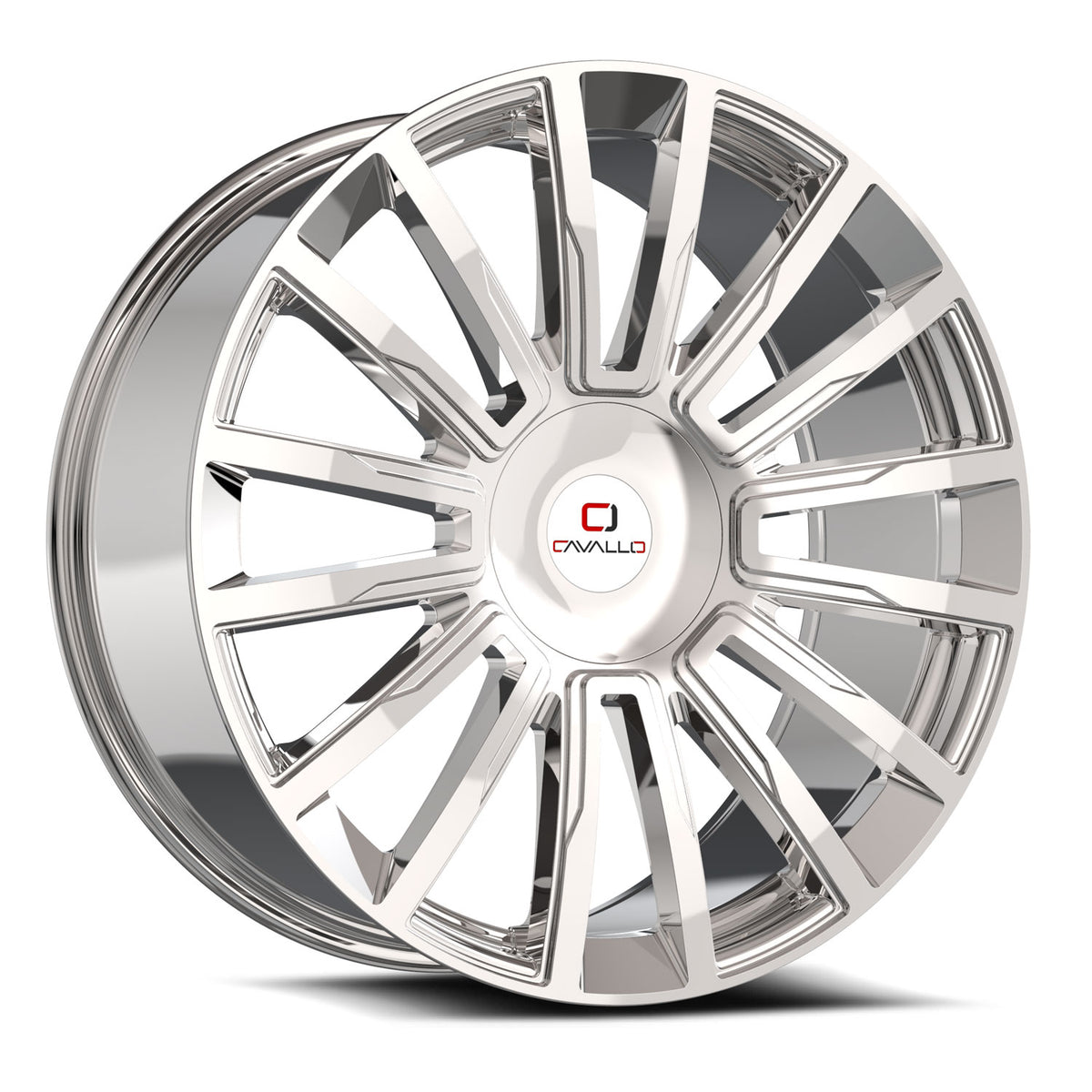 20x8.5 Cavallo CLV-47 Nano Chrome Wheel 5x4.5/5x120 (35mm)