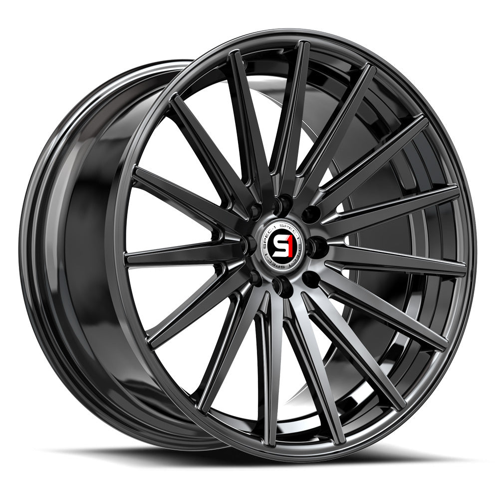 17x7.5 Spec-1 SP-69 Gloss Black Wheel 5x110/5x4.5 (42mm)