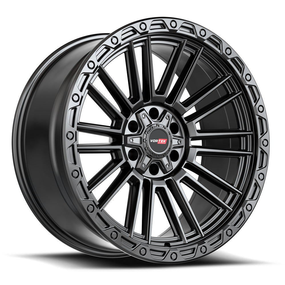 20x9.5 Vortek VRT-604 Satin Black Wheel 5x5.5/5x150 (-18mm)