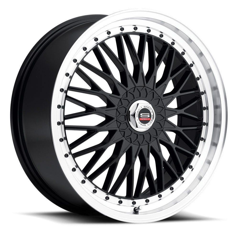 17x7.5 Spec-1 SP-3 Gloss Black Wheel 5x100/5x4.5 (38mm)