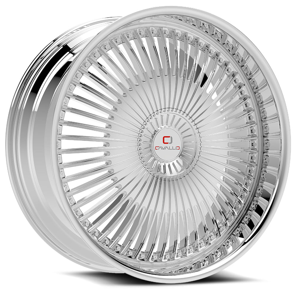 18x8 Cavallo CLV-41 Nano Chrome Wheel 5x105/5x4.5 (35mm)