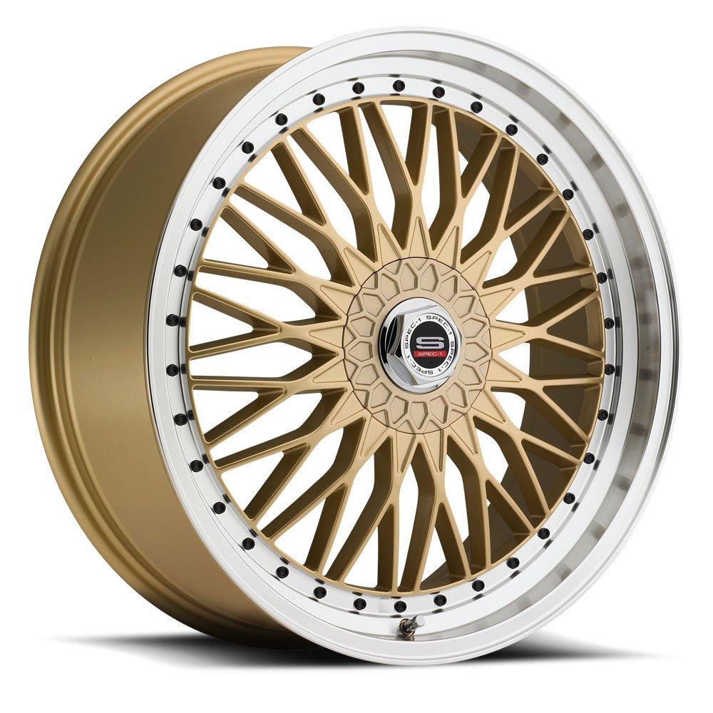 18x7.5 Spec-1 SP-3 Gold Wheel 4x100/4x4.5 (38mm)