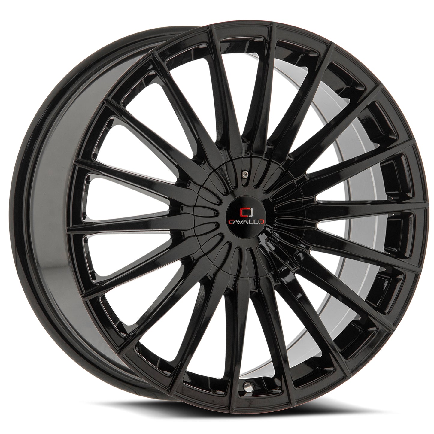 18x8 Cavallo CLV-34 Gloss Black Wheel 5x4.5/5x120 (35mm)