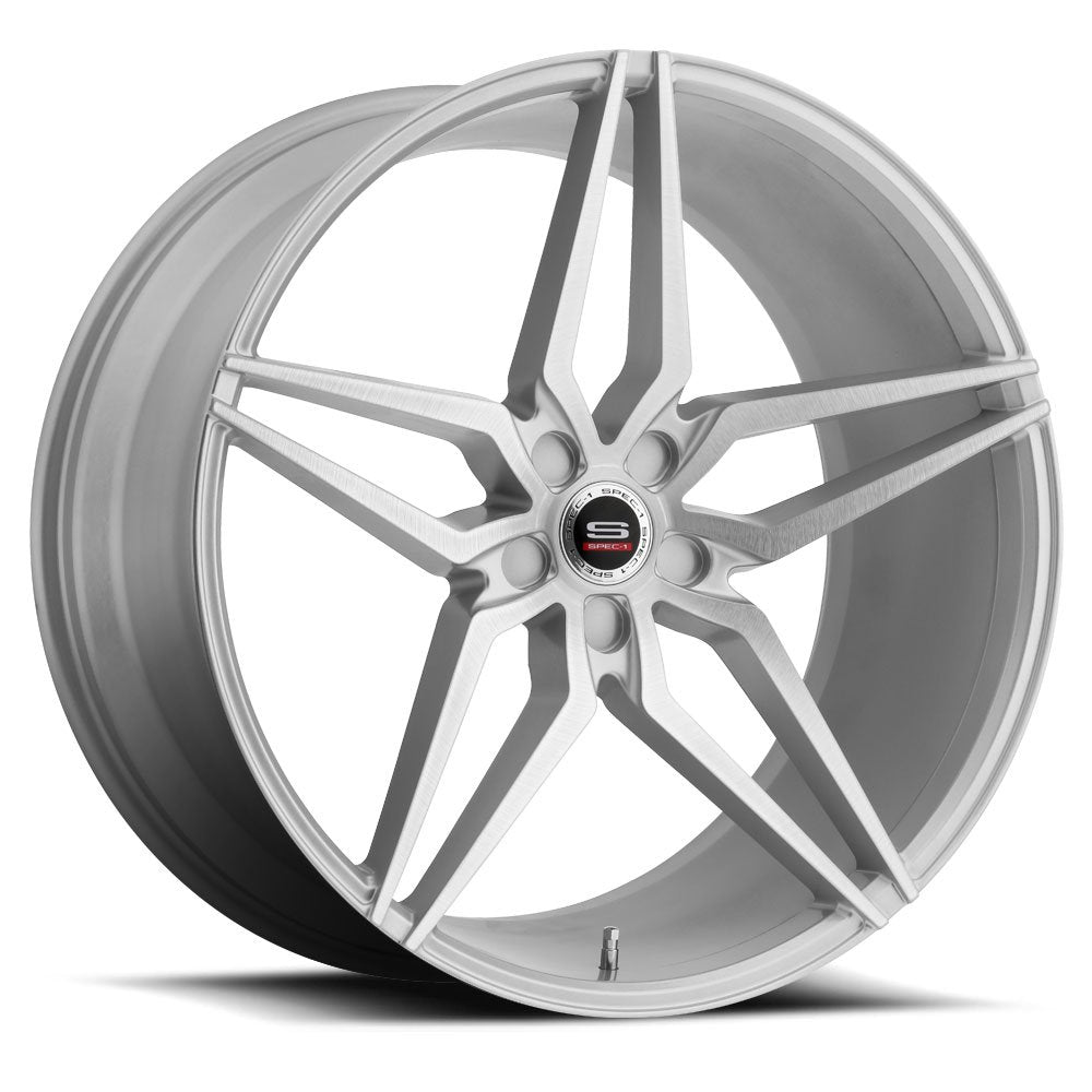 22x10.5 Spec-1 SPM-81 Silver Brushed Wheel 5x4.5 (42mm)