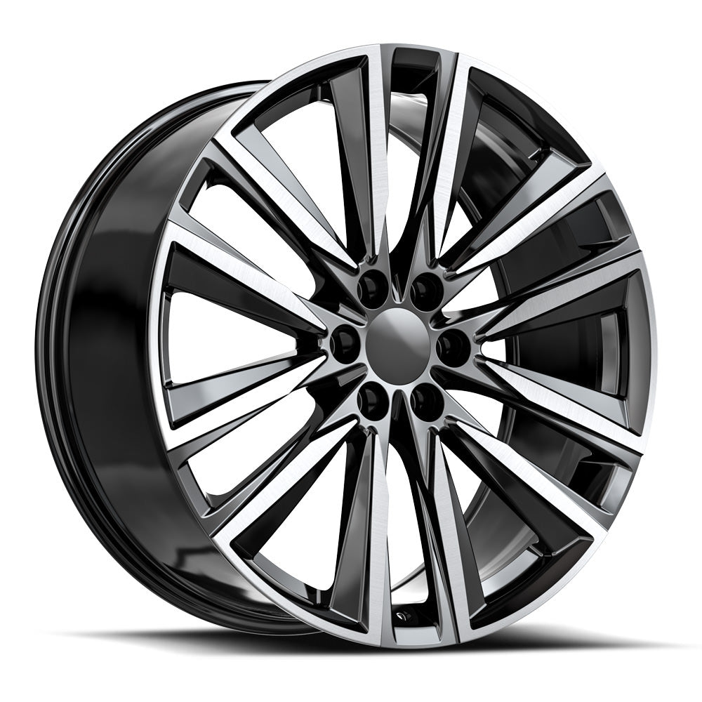 OE. Revolution CAD-37 24X10 6X139.7 +31 Cb 78.1 Gloss Black & Machined