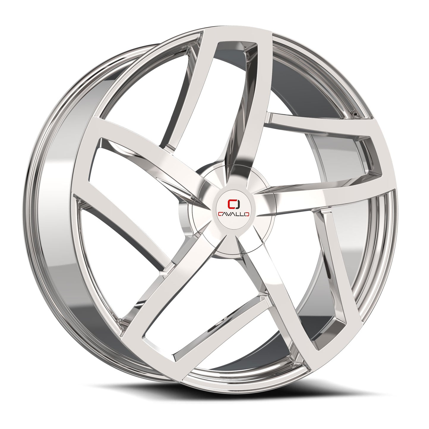 22x9.5 Cavallo CLV-50 Chrome Wheel 5x115/5x5.5 (15mm)