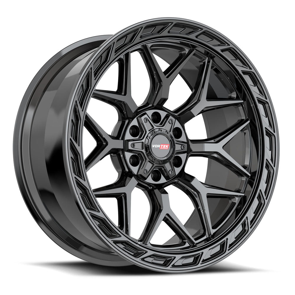 22x10 Vortek VRP-504 Gloss Black Wheel 5x5/5x5.5 (-18mm)