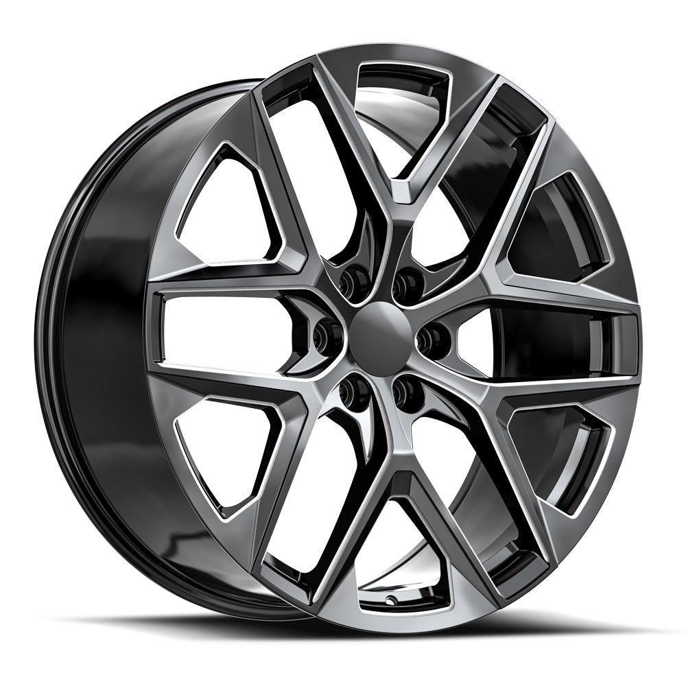 26x10 O.E. Revolution C-39 Gloss Black & Milled Wheel 6x5.5 (31mm)