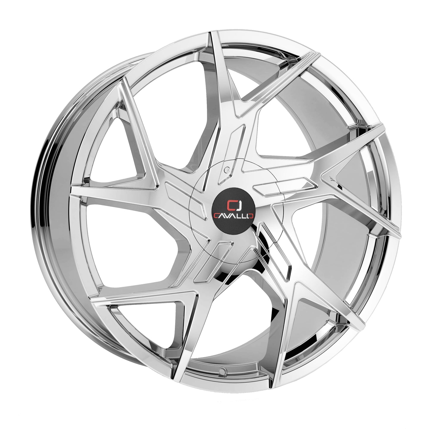 22x9.5 Cavallo CLV-26 Chrome Wheel 6x135/6x5.5 (25mm)