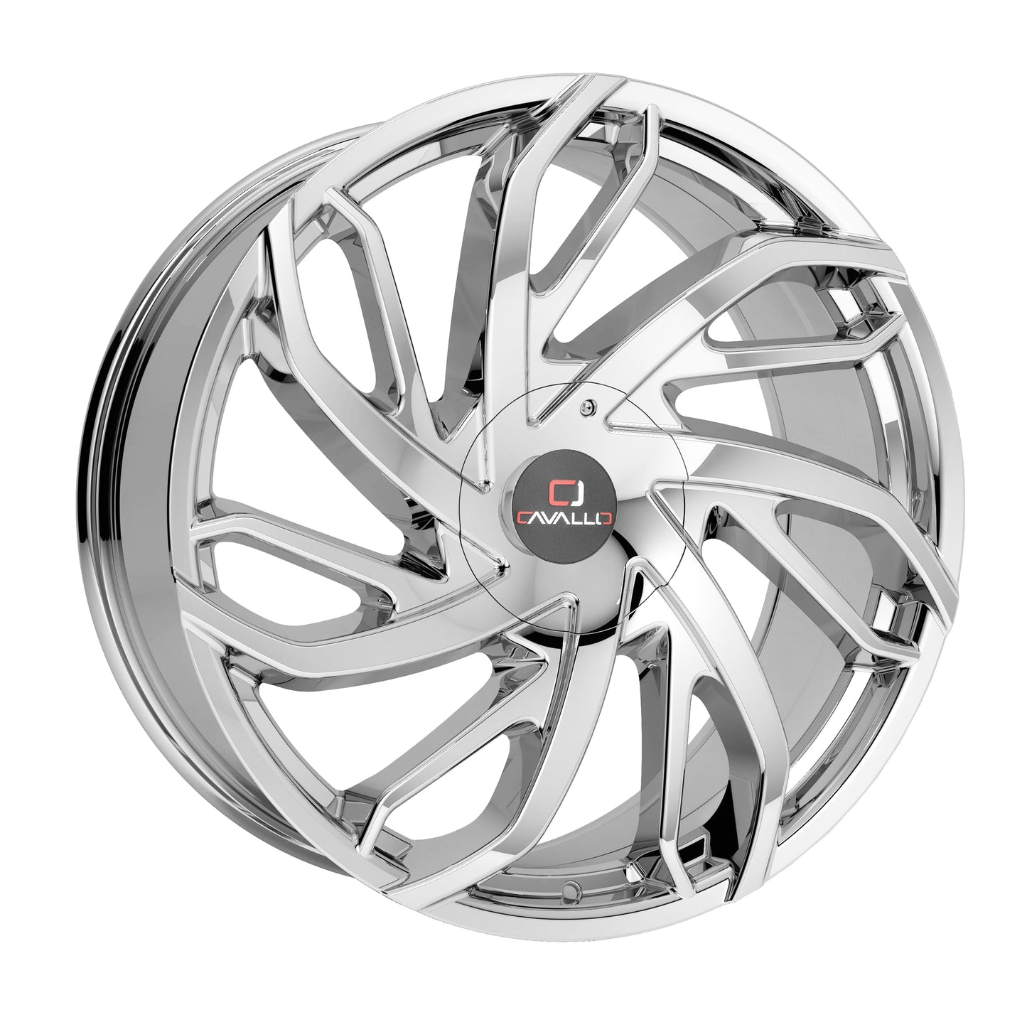 22x9.5 Cavallo CLV-29 Chrome Wheel 6x135/6x5.5 (25mm)