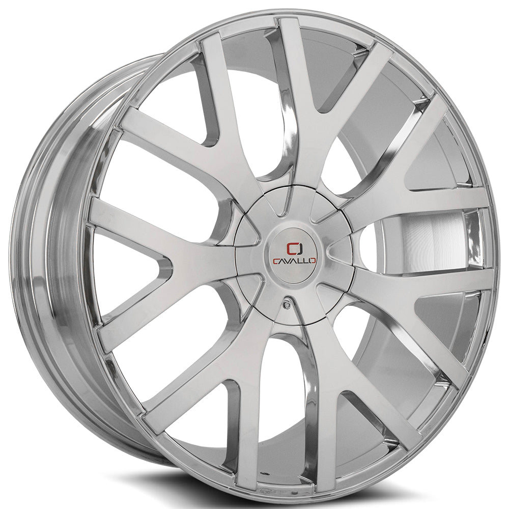 18x8 Cavallo CLV-15 Chrome Wheel 4x100/4x4.5 (35mm)