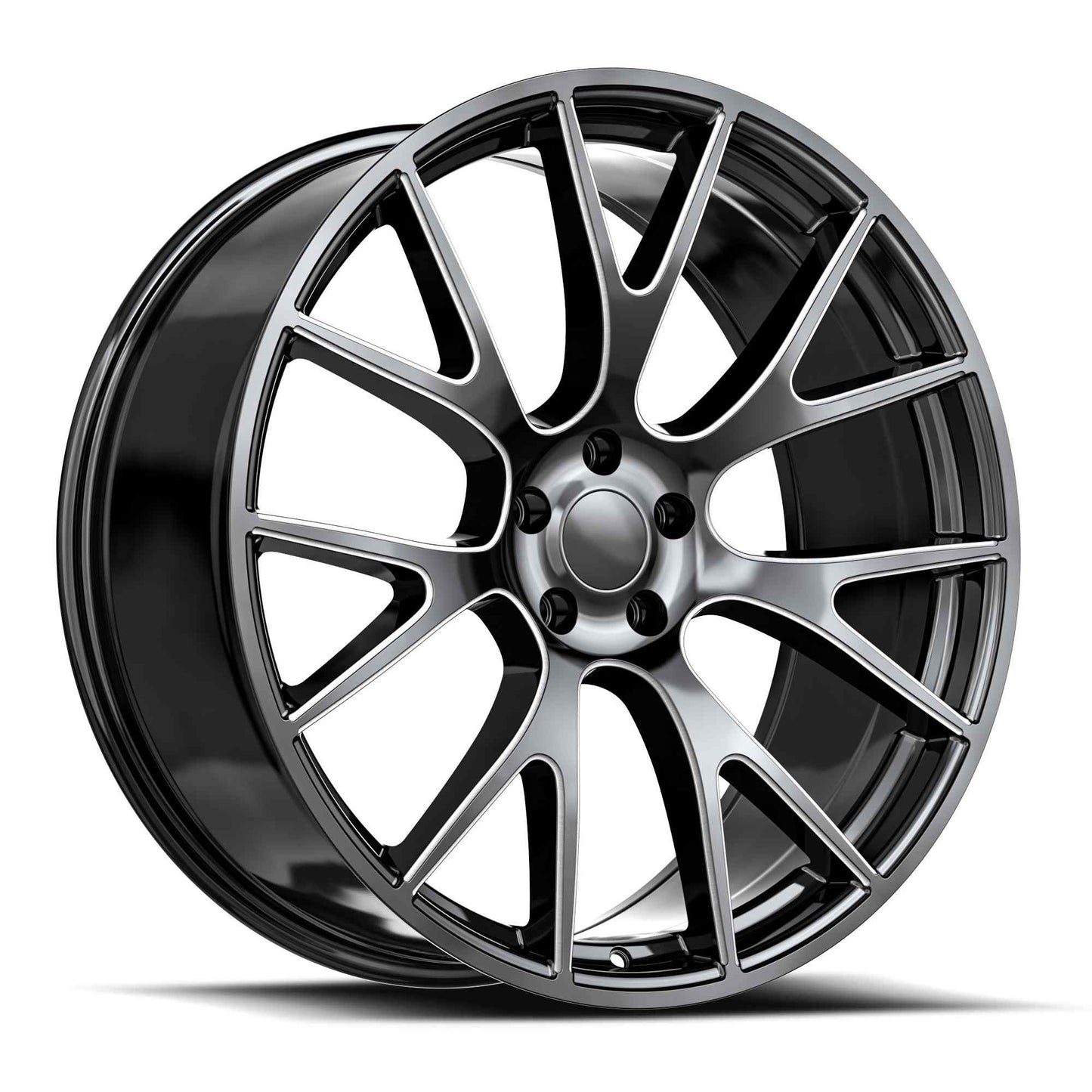 OE. Revolution HC-1 22X10.5 5X115 +22 Cb 71.5 Gloss Black & Milled