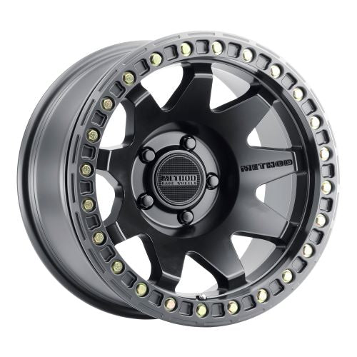 17x9 Method MR108 Matte Black BEADLOCK Wheel 5x5 (-44mm)