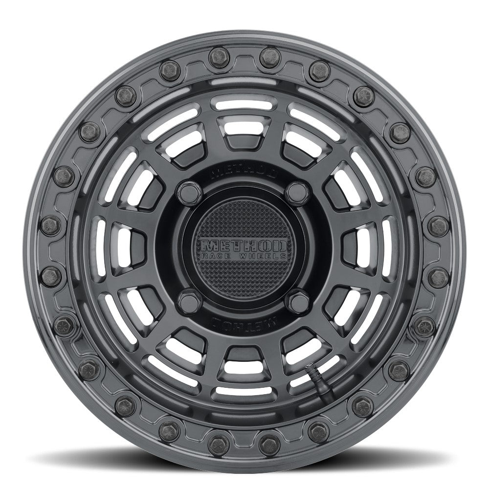 15x10 Method MR415 UTV BEADLOCK Matte Black W/ Gloss Ring Wheel 4x137 (25mm)