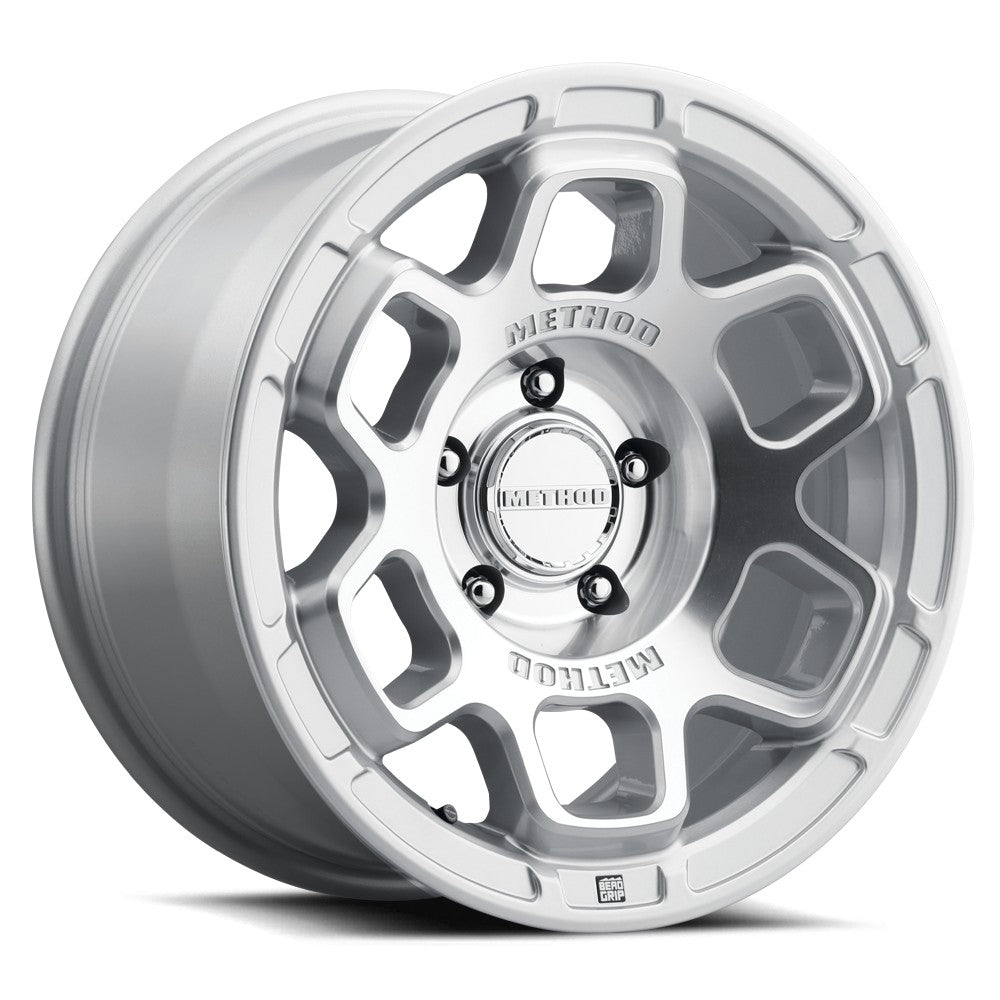 17x8.5 Method MR710 HD Bead Grip Machined - Clear Coat Wheel 5x5 (0mm)