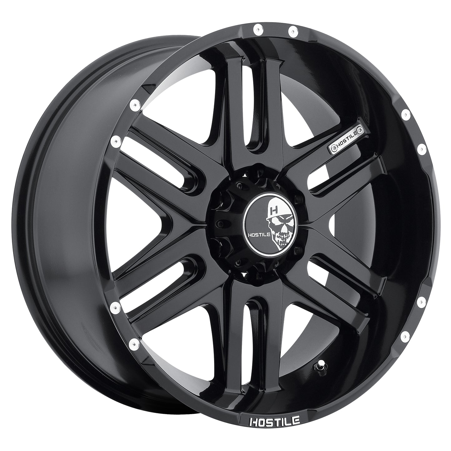 20x12 Hostile H104 Zombie Asphalt (Satin Black) Wheel 6x5.5 (-44mm)