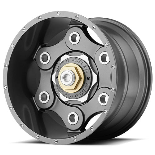 18x10 Moto Metal MO977 Link Gun Metal Wheel 8x6.5 (-24mm)