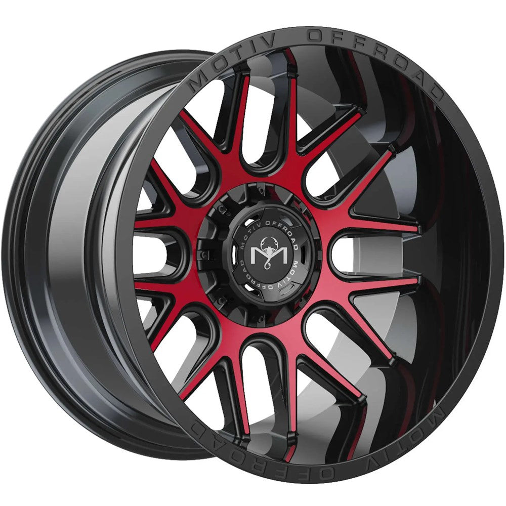 20x10 Motiv Off Road 423MBR Magnus Gloss Black Mach Red Tint Wheel 8x6.5 (-25mm)