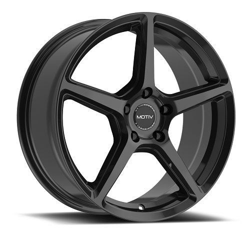 18x7.5 Motiv 433B Blade Gloss Black Wheel 5x4.5 (40mm)