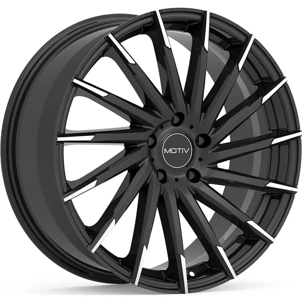 19x8.5 Motiv 417MBT Montage Gloss Black & Machined Wheel 5x120 (40mm)