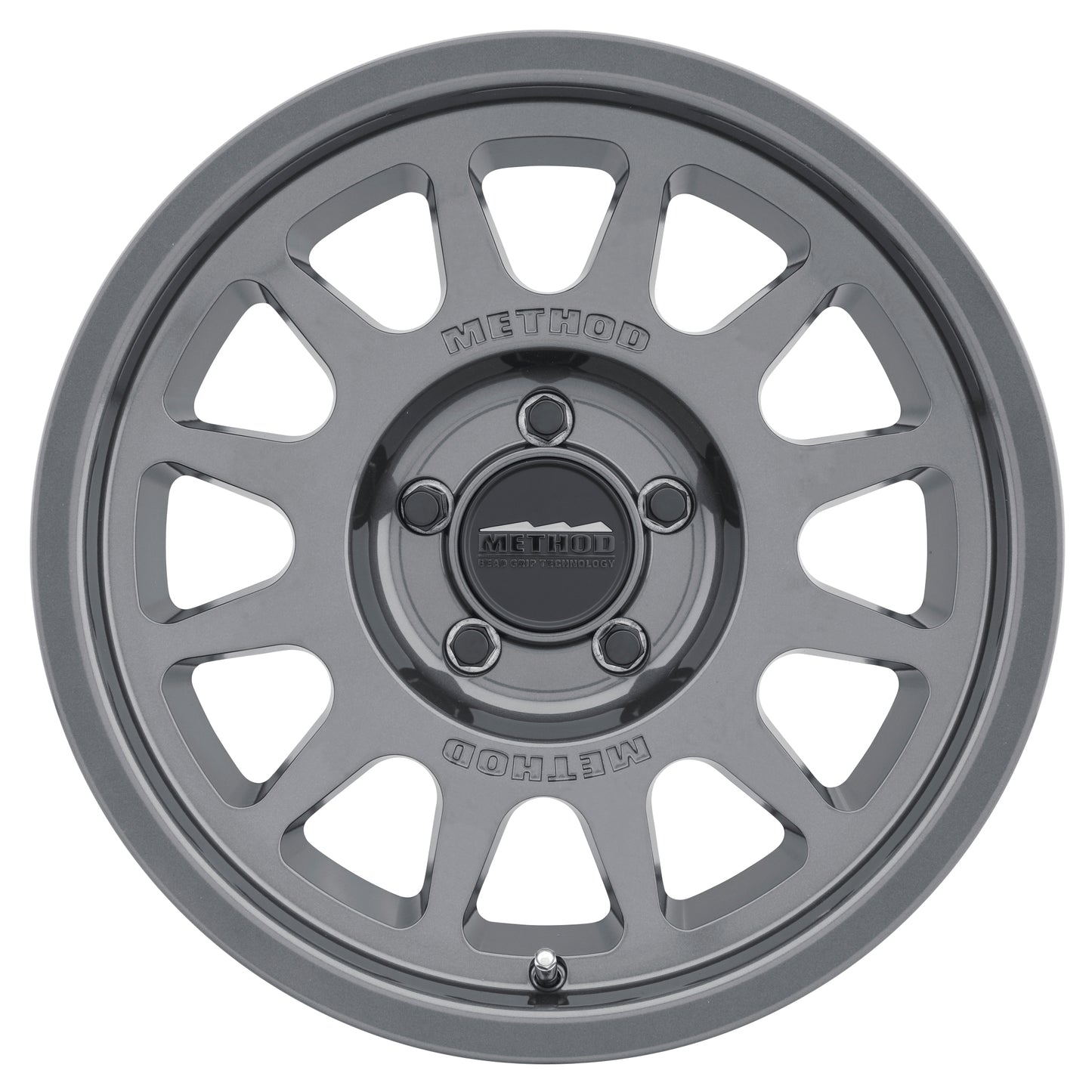 17x9 Method 703T Bead Grip Gloss Titanium Wheel 5x5 (-12mm)