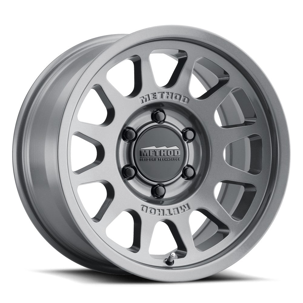 17x9 Method MR703 Bead Grip Gloss Titanium Wheel 6x5.5 (-12mm)