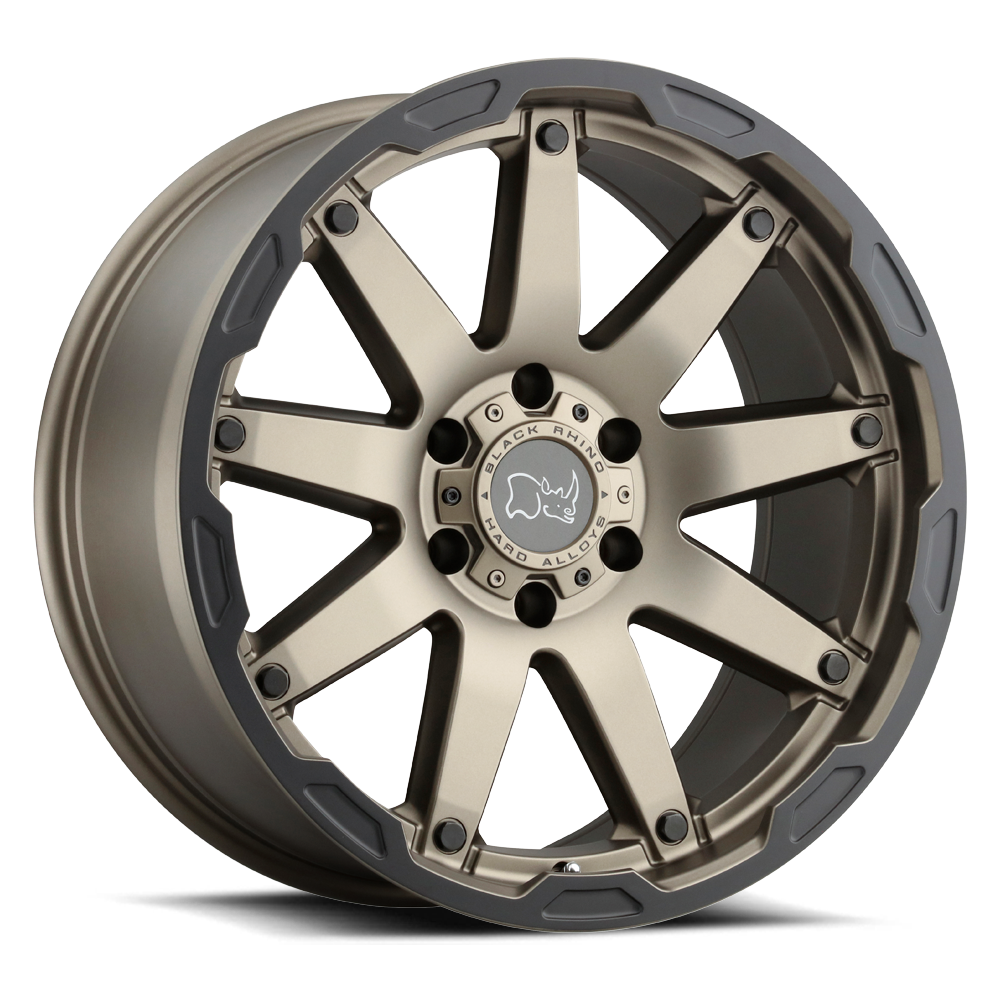 20x9.5 Black Rhino OCEANO MATTE BRONZE W/ BLACK RING Wheel 6x135 (12mm)