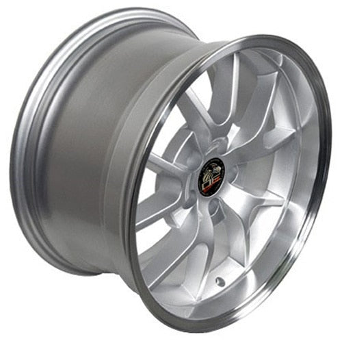 18x10 OE Wheels FR05B Silver with Machined Lip Wheel 5x4.5 (22mm)