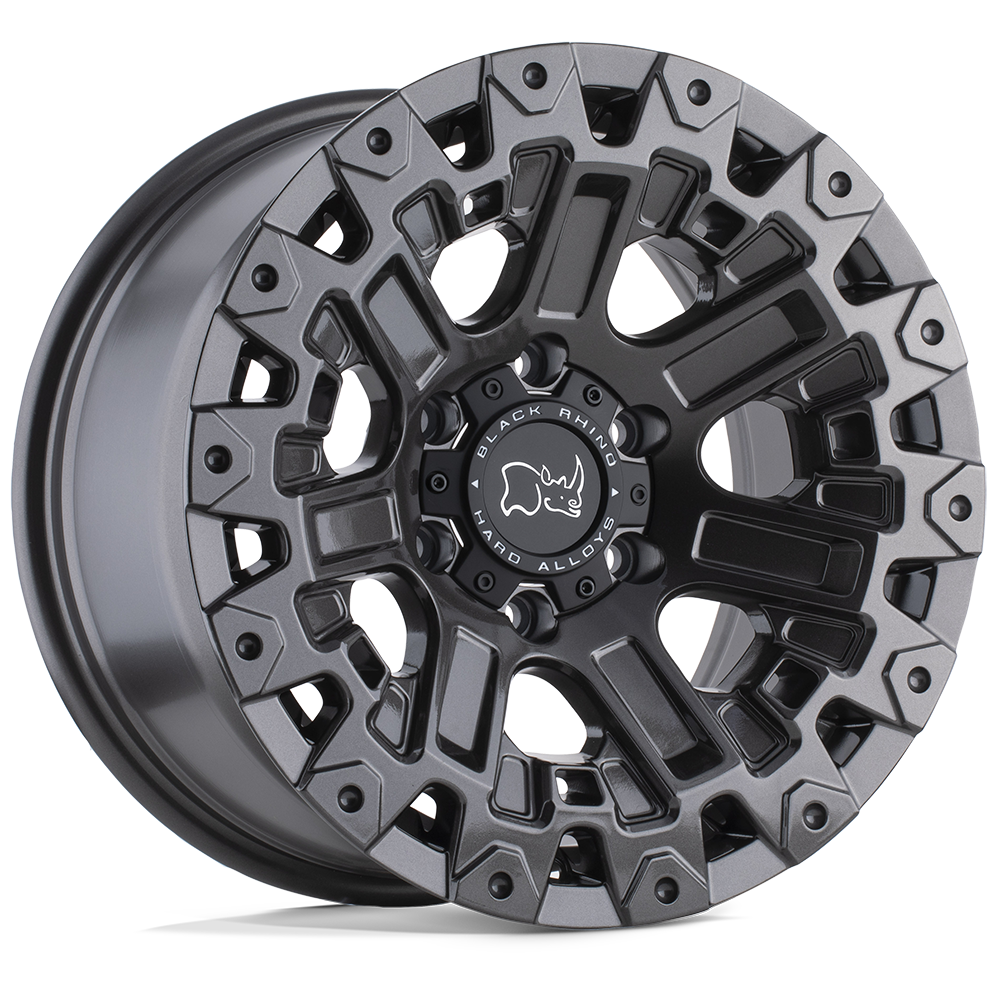 17x9.5 Black Rhino OZARK GLOSS GUNMETAL Wheel 6x5.5 (12mm)