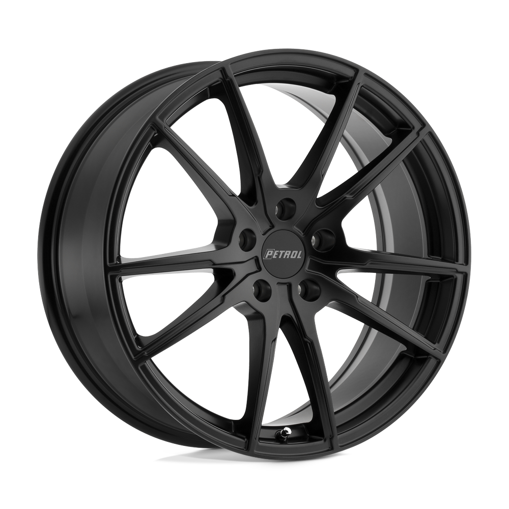 18x8 Petrol P0A MATTE BLACK Wheel 5x108 (40mm)